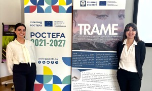 À droite Christelle Colin, référente scientifique, et à gauche Charlotte Darricades, cheffe de projet. Photo des porteuses du projet TRAME.